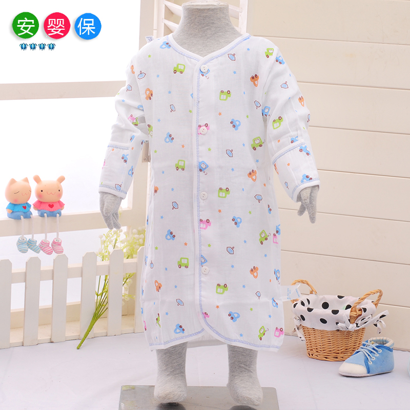 Infant clothes summer Gauze gown baby pure cotton Double gauze pajamas Air conditioning service 0-6 yearin the Children/Baby/Family fitted , Children tracksuit , Home gowns/Nightwear category - from Buy2taobao.com to provide professional Taobao agent buy service