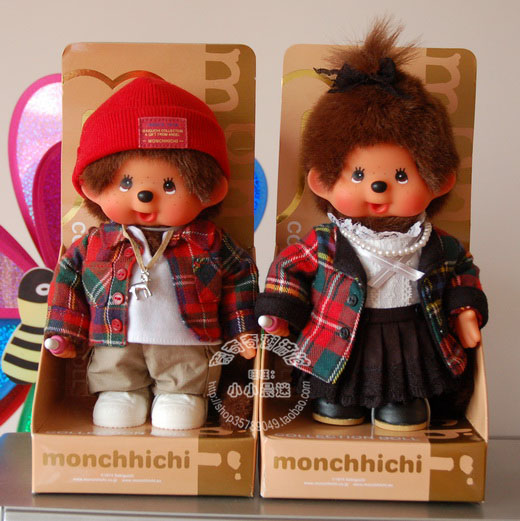 日本正版 monchhichi萌趣趣蒙奇奇 绝版35周年特别版 格子装对娃在类目 玩具/童车/益智/积木/模型, 娃娃/配件中 - 来自Buy2taobao.com提供专业的淘宝代购服务