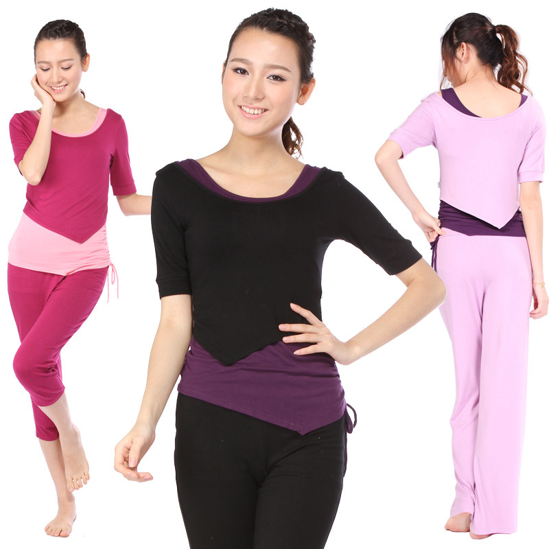 菩媞2013新款瑜伽服三件套装 大码瑜珈服特价春夏女愈加健身正品