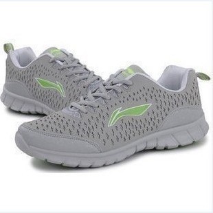  秋冬新款网鞋李宁男鞋情侣透气正品男鞋运动男式跑步鞋