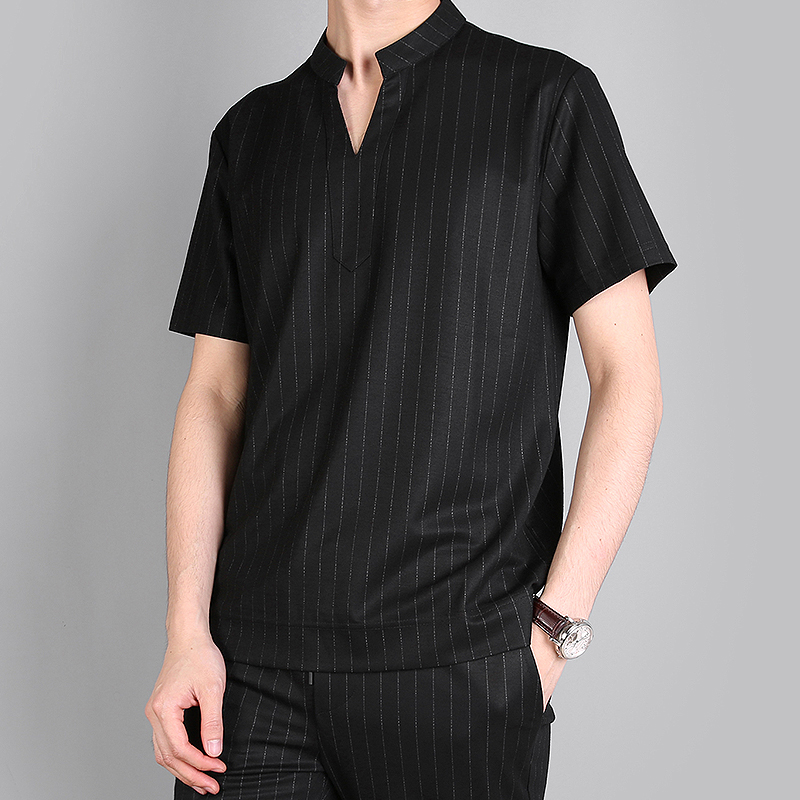 JANNEL/ Connaught engine Light and thin Bars Embossed Silk sliding ventilation Fabric man fashion motion leisure time Short sleeved suitin the Men's clothing, Set , Other Suit category - from Buy2taobao.com to provide professional Taobao agent buy service