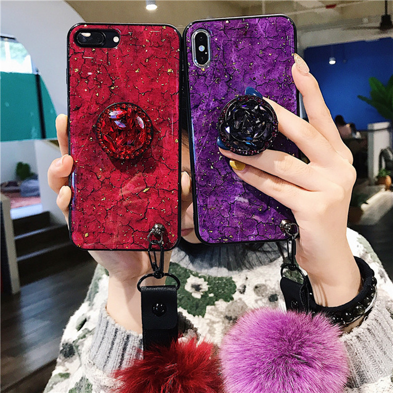 oppor17網紅祖母綠iphoneXR手機殼毛球水鑽支架蘋果8p女款滴膠x21在類目 運動包/戶外包/配件, 單肩揹包中 - 來自Buy2taobao.com提供專業的淘寶代購服務