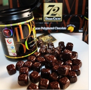  特价韩国进口 乐天72%纯黑巧克力 高纯度低热量健康 90g女生最爱