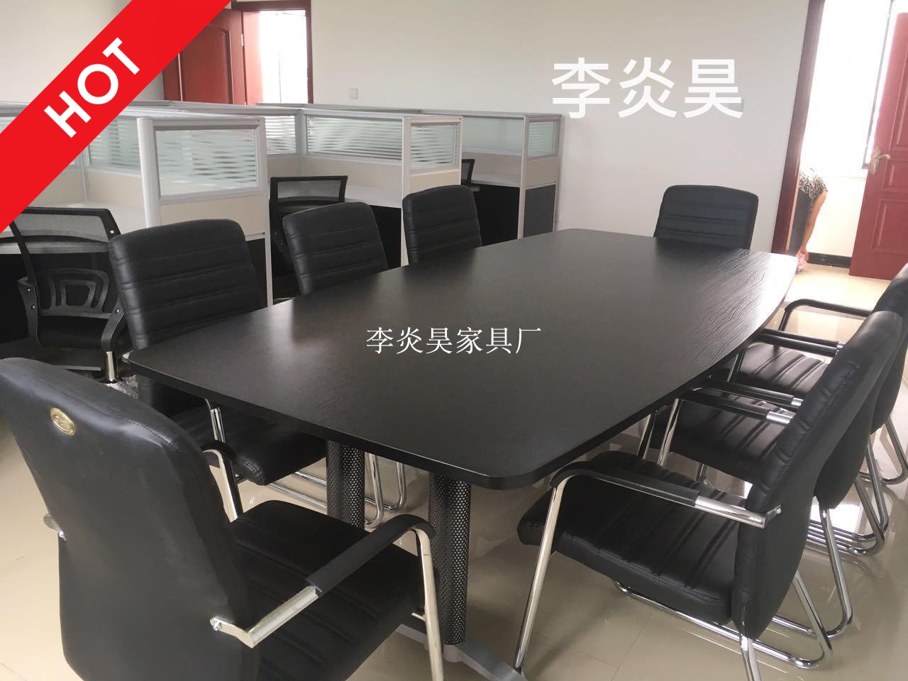 Conference table Ellipse modern Simplicity train negotiating table black Long table Meeting Room Tables and chairs combinationin the Business/Office Furniture , Office Furniture , Desk , Conference table category - from Buy2taobao.com to provide professional Taobao agent buy service