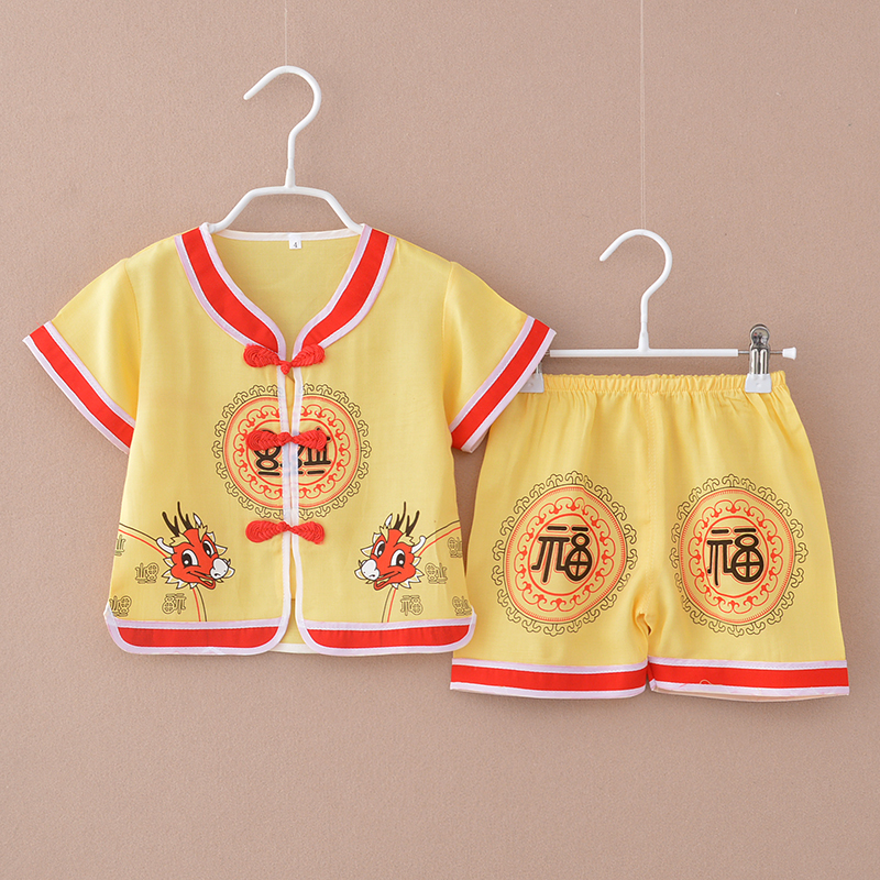 儿童唐装男童套装夏季宝宝中国风复古棉麻汉服潮薄款1-2-3岁婴儿在类目 童装/婴儿装/亲子装, 儿童旗袍/唐装/民族服装, 唐装中 - 来自Buy2taobao.com提供专业的淘宝代购服务