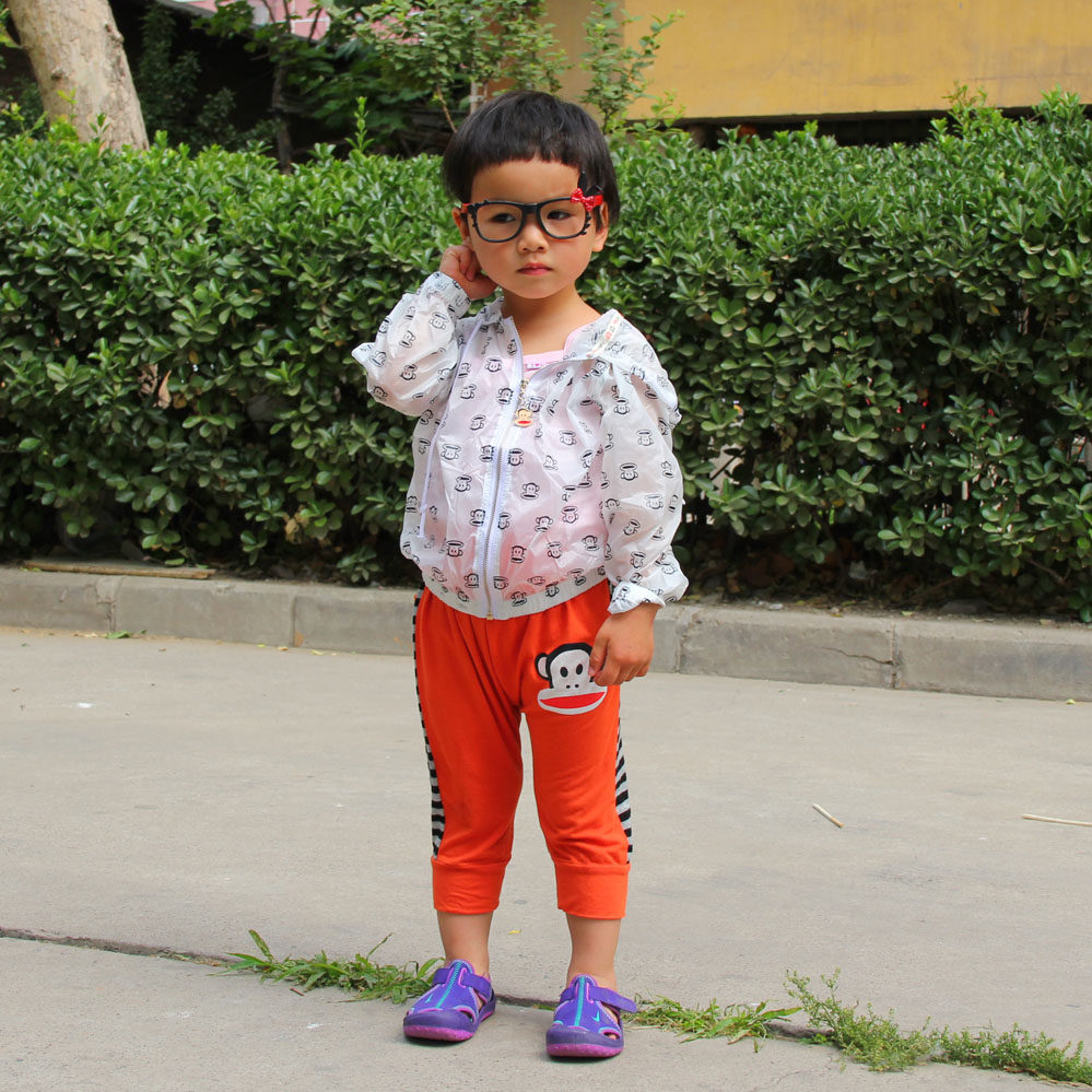 韩版夏<em>大嘴猴</em>男女 童装<em>马裤</em> <em>宝宝</em>哈伦裤莫代尔