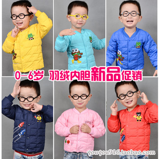  童装女童冬装新款 宝宝男童羽绒服内胆 婴儿童羽绒内胆上衣 正品