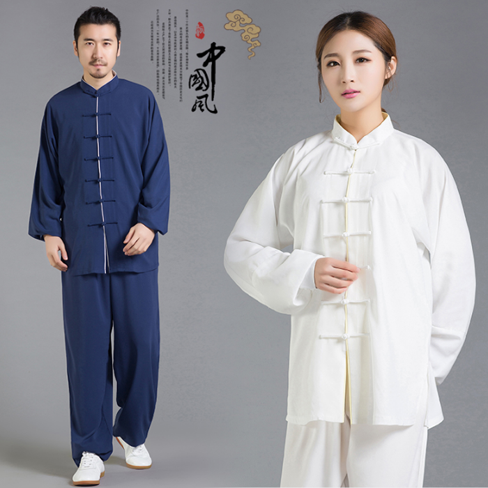 队服道教男女太极服道衣中老年演出瑜伽拂尘舞蹈服装春装武术表演在类目 运动/瑜伽/健身/球迷用品, 跆拳道/武术/搏击, 太极, 太极服中 - 来自Buy2taobao.com提供专业的淘宝代购服务