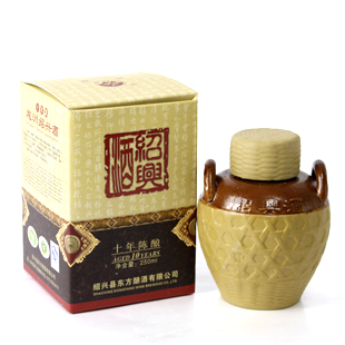  端午黄酒  越洲 十年陈酿 小竹纹陶坛装 一箱6瓶99元