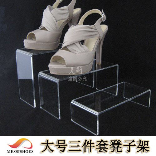 Acrylic Three floor stool Shoe care shoe Shoe display Purse Rack Cosmetic displayin the Business/Office Furniture , Shelf/Showcase , Shoe shelves category - from Buy2taobao.com to provide professional Taobao agent buy service
