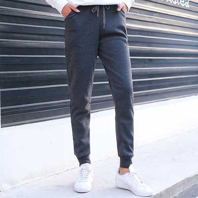 纯棉秋冬女卫裤运动休闲裤加绒加厚显瘦小脚哈伦裤百搭宽松裤子潮