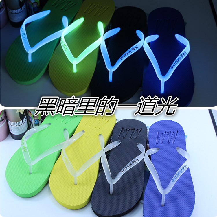 new pattern Noctilucent lovers flip flops luminescence slipper men and women fashion Home Furnishing slipper Beach shoes new patternin the Men's Shoes, Slippers category - from Buy2taobao.com to provide professional Taobao agent buy service