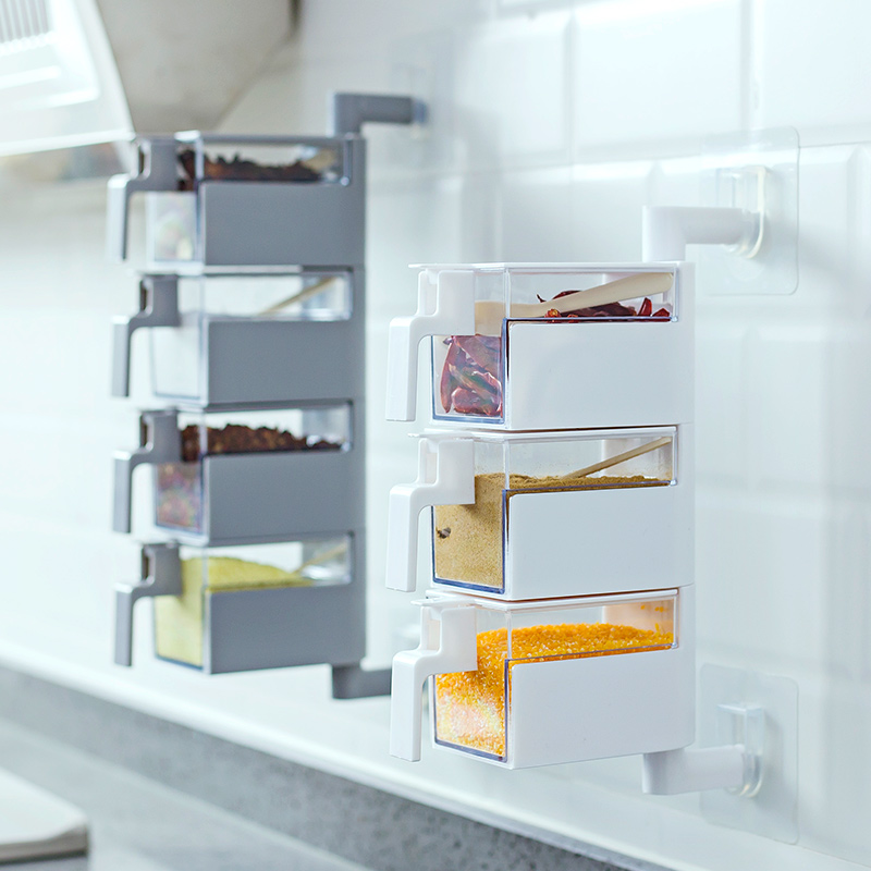 Wall hanging Seasoning Box kitchen Supplies suit household Cruet Salt shaker Punch holes Seasoning box Sauce bottle storage boxin the Kitchen/Cooking utensils , Kitchen Gadgets/Kitchen storage , Storage jars/Kitchen storage containers , Seasoning bottles category - from Buy2taobao.com to provide professional Taobao agent buy service