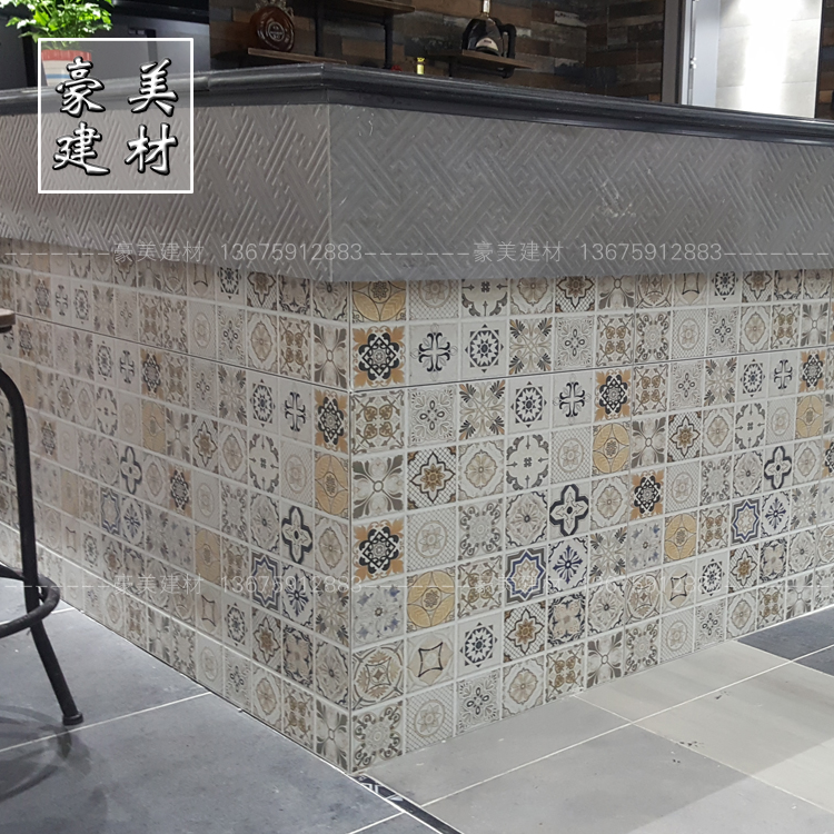 Northern Europe Cement brick grey To fake something antique ceramic tile Bar counter Restaurant Floor tile 600x600 kitchen non-slip Wall tilein the Decoration main material , Ceramic tile , Tile decorative accessories , Motif category - from Buy2taobao.com to provide professional Taobao agent buy service