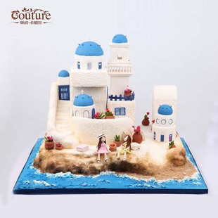  couture/卡顿尔翻糖定制/定做蛋糕 个性生日蛋糕订做 20寸爱情海