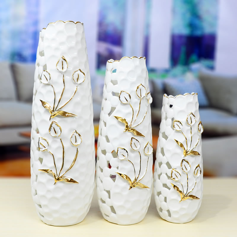 现代陶瓷花瓶家饰软装摆件结婚礼物工艺品家居饰品台面简约白瓷 现代陶瓷花瓶家饰软装摆件结婚礼物工艺品家居饰品台面简约白瓷
