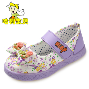  夏季新款宝宝学步鞋儿童凉鞋婴儿舒适凉鞋防滑软底女童绣花布凉鞋