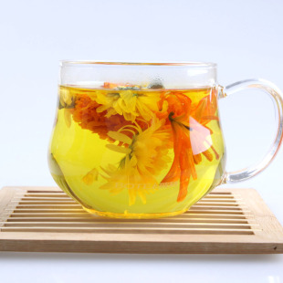  花草茶组合搭配 金贡菊 冰糖金盏菊万寿菊百合花 清热润喉去火茶