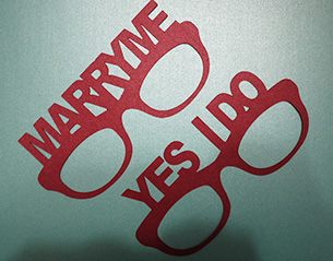 求婚 眼镜款MARRY ME /YES I DO红色加厚300g 七夕情人节快乐|ruв категории фестиваль товаров/подарок, творческие подарки, оригинальность/дизайн игрушки - от Buy2taobao.com для оказания профессиональной услуги покупки агента Taobao
