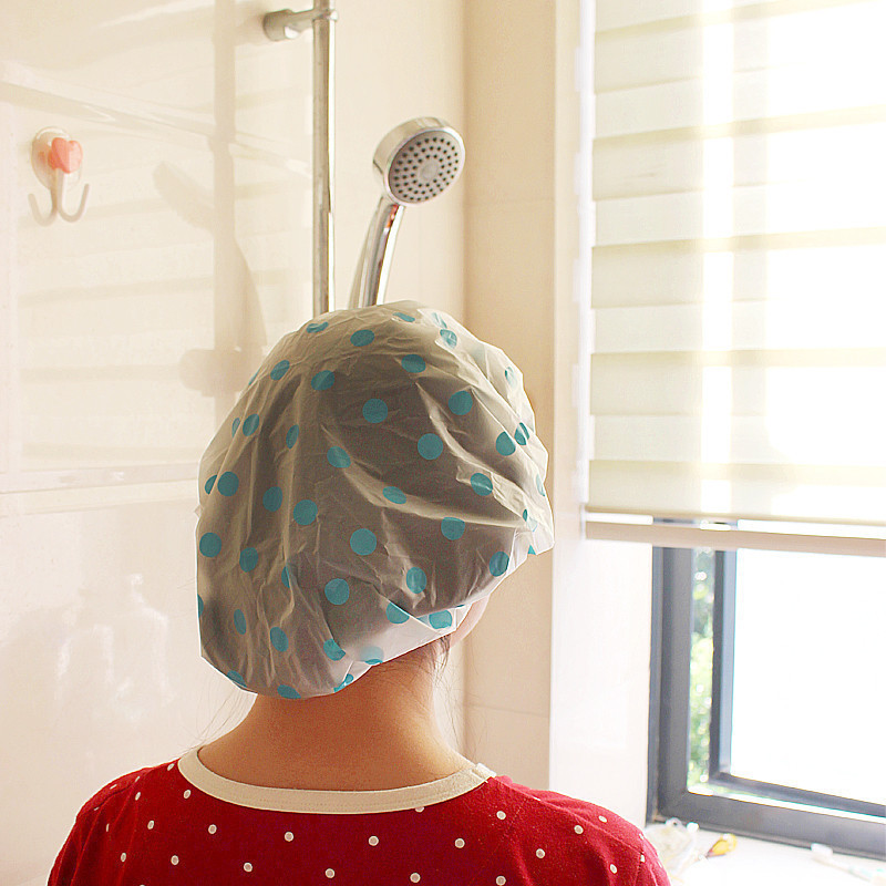 Dot Waterproof shower cap adult Wash one's face Bathing cap kitchen Lampblack Hat take a shower Hat waterproof Headgearin the Family/Personal Cleaning Tools , Personal care cleaning appliances , Shower cap category - from Buy2taobao.com to provide professional Taobao agent buy service