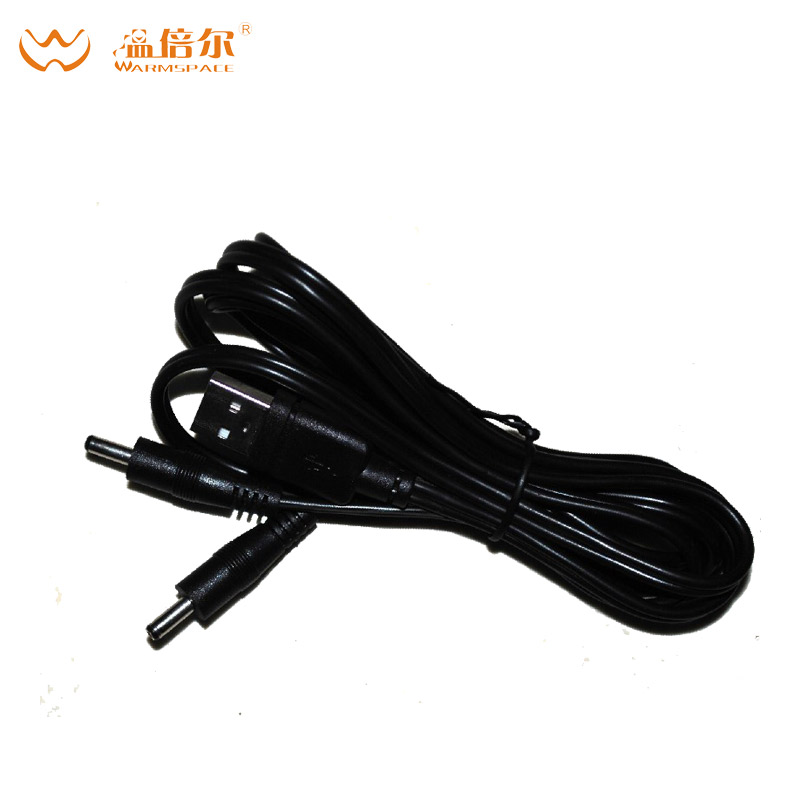 溫倍爾電加熱鞋墊産品專用充電線 USB壹分二線 USB轉DC公頭線在類目 3C數碼配件, USB電腦周邊, USB暖手套/暖腳鞋中 - 來自Buy2taobao.com提供專業的淘寶代購服務