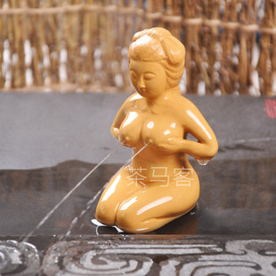 西施 宜兴<em>茶宠</em>紫砂精品 手工摆件 西施裸<em>美女</em>玉