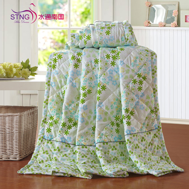 水通南国正品 空调被 夏凉被 可水洗 夏被 特价包邮单双人薄被子