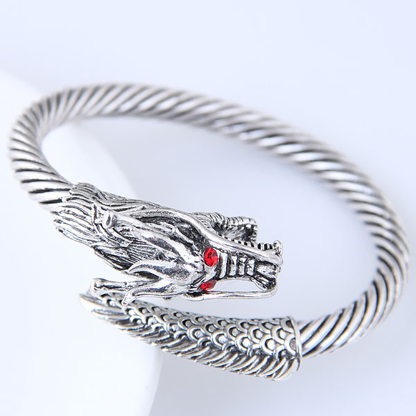 B05630欧美时尚 金属复古龙夸张开口手镯|ruв категории Украшения,ювелирные изделия, браслет - от Buy2taobao.com для оказания профессиональной услуги покупки агента Taobao