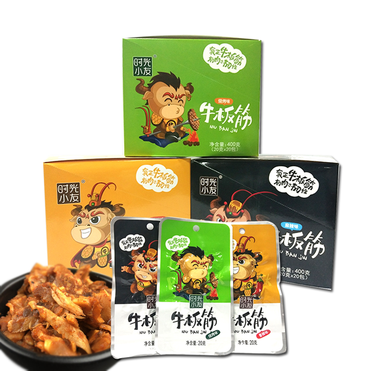 时光小友牛板筋网红抖音麻辣烧烤香辣味卤味牛肉零食小吃20g*20袋在类目 零食/坚果/特产, 牛肉干/猪肉脯/卤味零食, 牛肉类中 - 来自Buy2taobao.com提供专业的淘宝代购服务