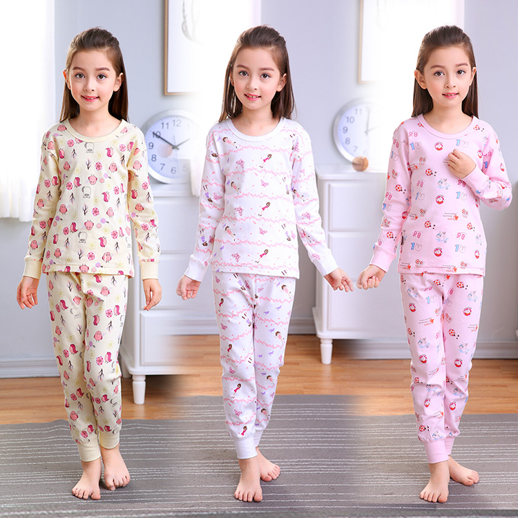 Xuan Ze girl pure cotton Low collar Long johns Big Kids Underwear Cotton jersey Pyjamasin the Children/Baby/Family fitted , Children's Underwear , Underwear Set category - from Buy2taobao.com to provide professional Taobao agent buy service