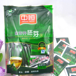  四川苦荞茶/荞麦茶 中恒全胚芽黑苦荞茶120克/2袋包邮 香过大麦茶