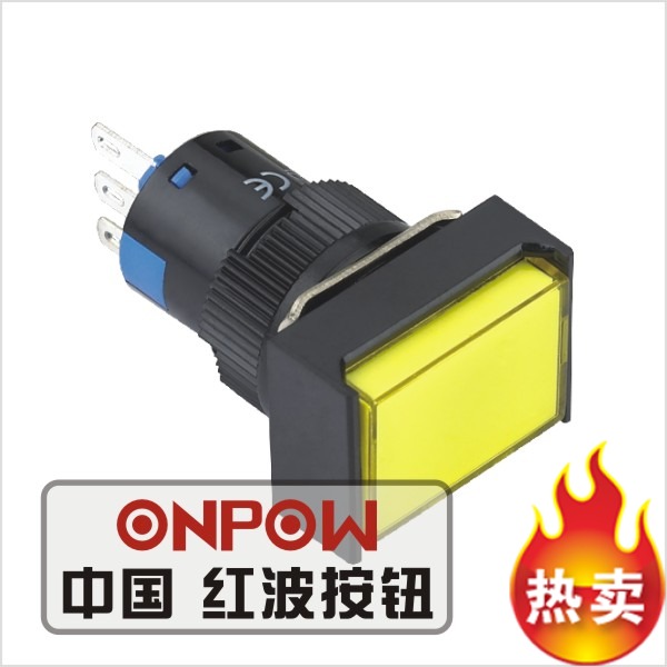 ONPOW Chinese Red Button --16mm Rectangle(Can be illuminated)Button LAS1-AJ-11/ △/▲/in the Hardware/Tool , Electrical Hardware , Battery/Power Accessories category - from Buy2taobao.com to provide professional Taobao agent buy service