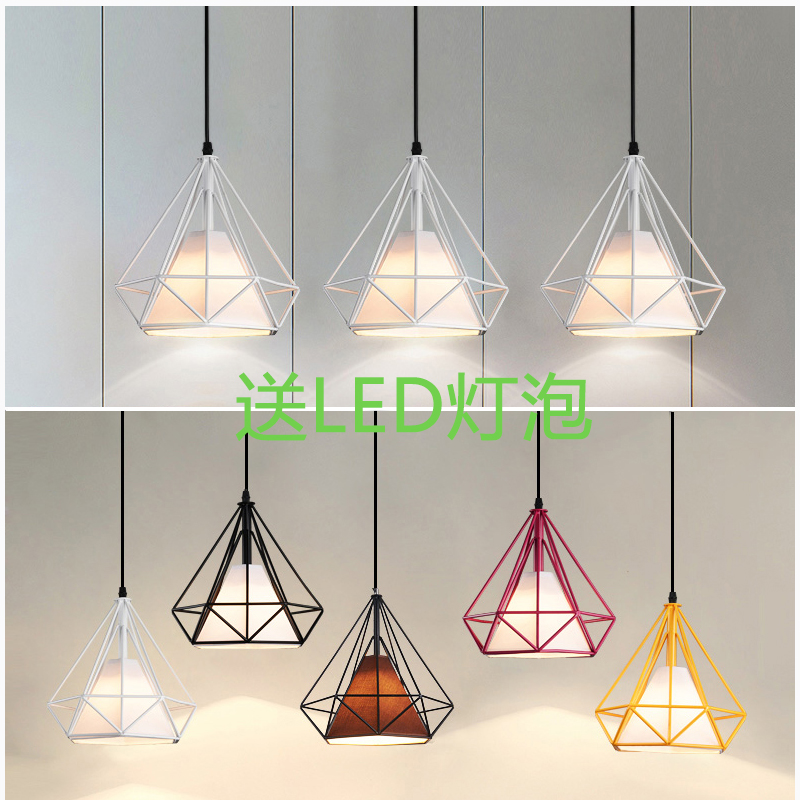 北歐現代簡約餐廳吊燈創意三頭loft燈具藝術鑽石鐵藝吧台個性燈飾在類目 家裝主材, 燈具燈飾, 吊燈中 - 來自Buy2taobao.com提供專業的淘寶代購服務