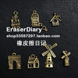  DIY饰品材料配件 复古 风车 合集 挂饰 148#