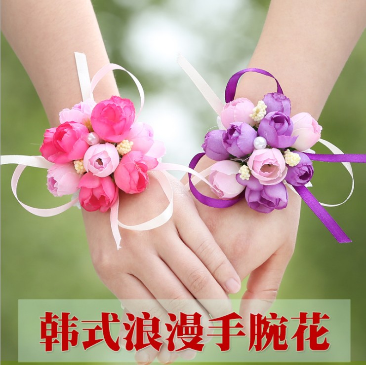 Shocking Jinguina Jewelry A wrist Wear gules white silk violet new pattern full dress Flower wristin the Festive supplies/Gift , Wedding Themes/Props , Flower wrist  category - from Buy2taobao.com to provide professional Taobao agent buy service