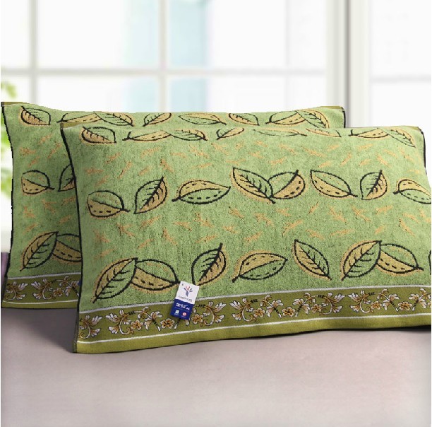 Gold No. pure cotton Pillowcase Special shop fresh Natural Green Pillowcase Cotton soft comfortable ventilation a pairin the Bedclothes , Pillow category - from Buy2taobao.com to provide professional Taobao agent buy service