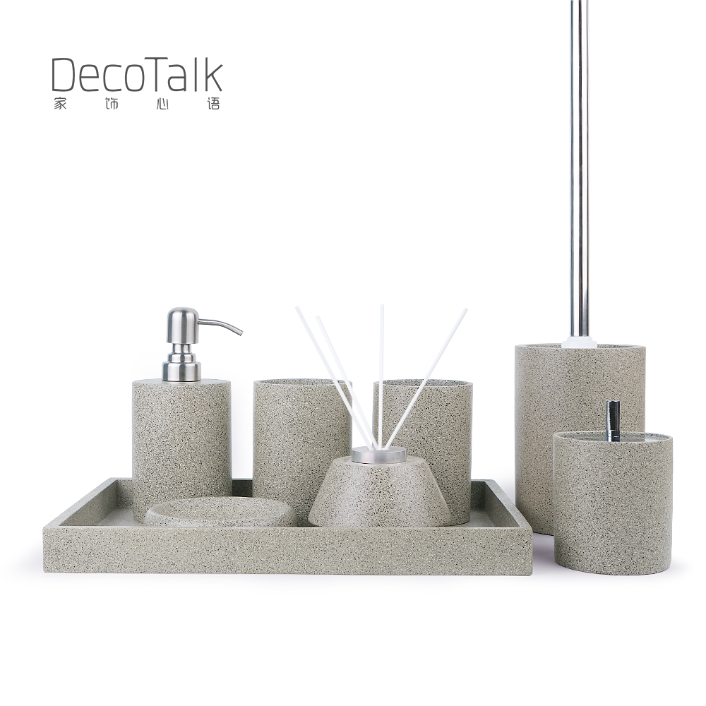 正品DecoTalk 树脂浴室洗漱套装 卫浴四件套 商务礼品 新婚套件|ruв категории семья/личные чистящие средства, ванная приборов/принадлежности для ванной, ванная комната новобрачных - от Buy2taobao.com для оказания профессиональной услуги покупки агента Taobao