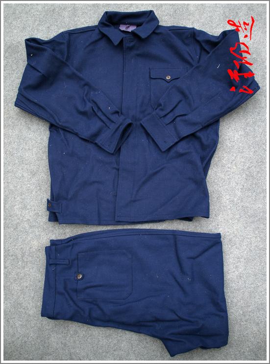 3504工厂70年代 海军舰艇潜艇夹克式羊毛呢子工作战服 套装 军