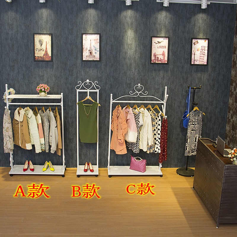 Iron art couture to ground Wall clothing Display rack Clothes hanger Shoes and bags goods shelves bedroom Coat rackin the Residential furniture , Shelf , Coat Rack category - from Buy2taobao.com to provide professional Taobao agent buy service