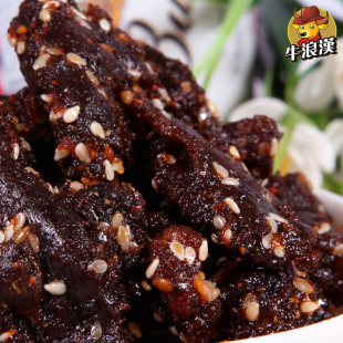  十袋包邮！重庆牛浪汉牛肉干四川特产食品麻辣/泡椒/烧烤 零食60g