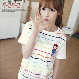 纯棉短袖半袖上衣...