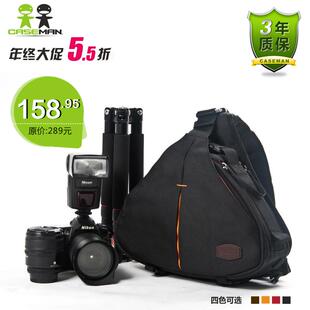  caseman C10 相机包 超轻斜跨包摄影包 单肩包 三角包 专业单反包