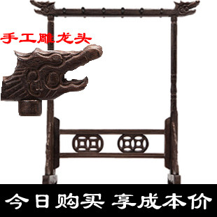 文房四宝毛笔书法国画用品笔挂 纹理鸡翅木笔架 预售3月16日发