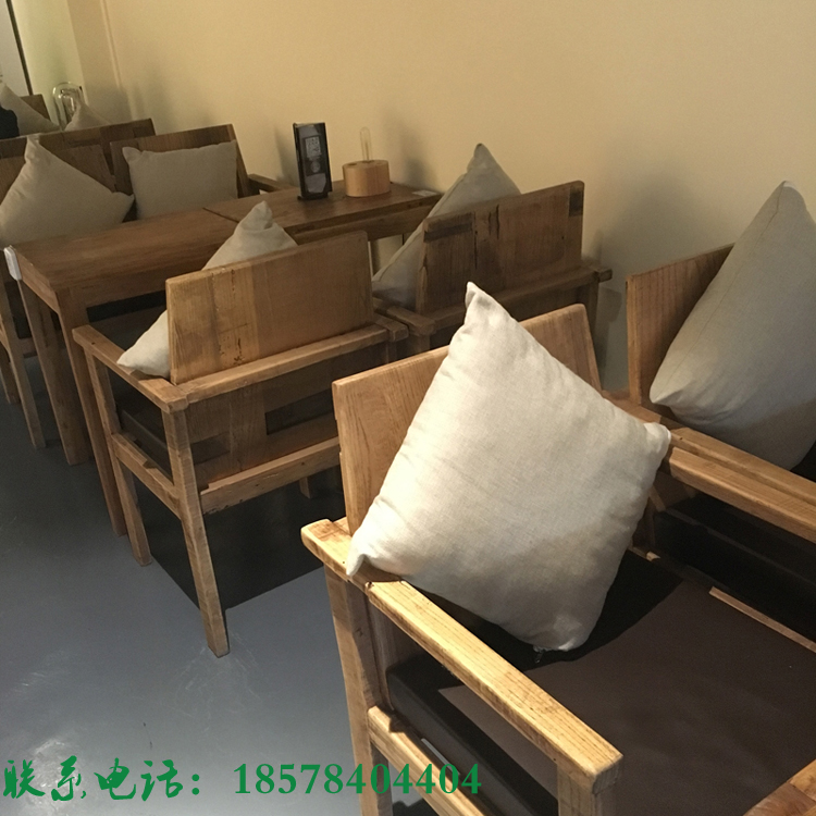 漫咖啡桌椅 老门板家具 老榆木椅 单人椅可定做(现货) 特价促销在类目 商业/办公家具, 餐饮/烘焙家具, 餐台椅中 - 来自Buy2taobao.com提供专业的淘宝代购服务