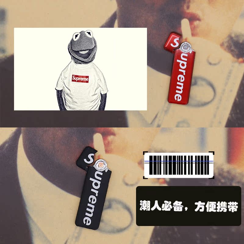 潮牌supreme打火机充电 创意个性抖音网红火机防风男士送男友|ruв категории ZIPPO/швейцарский армейский нож/очки, бренд зажигалки и аксессуары, другие, зажигалки - от Buy2taobao.com для оказания профессиональной услуги покупки агента Taobao