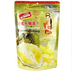  正品 超绚的泰国榴莲干100克 金枕头 榴的华牌（绝对非仿货可比）