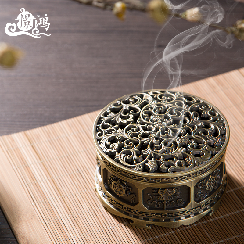 Eight auspicious To fake something antique Copper Disk censer household indoor Vaporizer Tea ceremony originality Decoration Worship Sandalwood incensoryin the Home accessories , Vaporizer category - from Buy2taobao.com to provide professional Taobao agent buy service