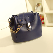 2013 new wave of female Korean retro fashion chain bucket bag lady handbag bag shoulder diagonal wave packet