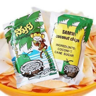  泰国进口食品零食特产 碳烤香脆香酥烤苏梅椰子片40（50）g