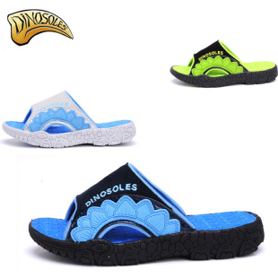  DINOSOLES 夏季儿童拖鞋 男童真皮舒适休闲凉拖鞋 小孩拖鞋